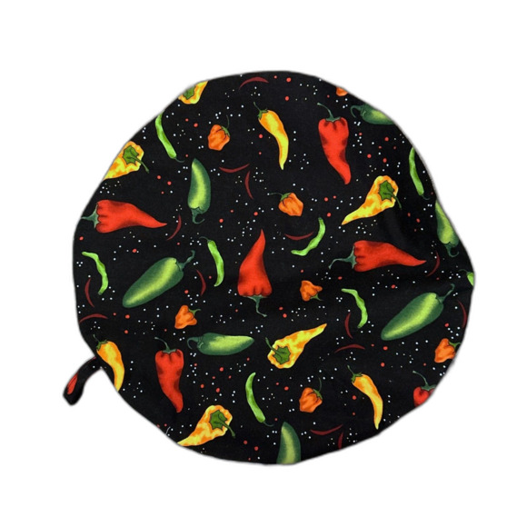 Handmade Extra Large Tortilla Warmer - 100% Cotton - Chili Pepper Design - Picture 1 of 2